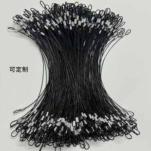 Factory Direct Sales 304 Stainless Steel Coated Wire Rope Safety Anti-Fall Insurance Rope Lighting Hanging Rope Pressed Aluminum Sleeve