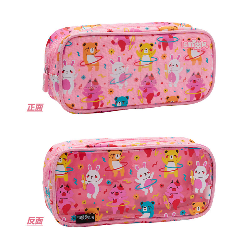 Australian smiggle estuche para bolígrafos de dibujos animados para niños bolso de papelería para estudiantes creativos plegable multifuncional