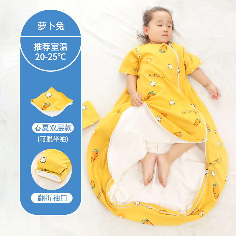 Kiểu tay áo hai lớp thỏ Củ Cải (khuyến nghị nhiệt độ phòng 20-25 độ) / M (chiều dài áo 80cm)