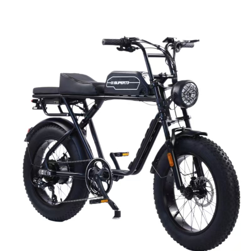 Customized Super 73 Lithium Battery Bicycle Handlebar Off-Road Electric Wide Tire Snow Bike Direction Handlebar Electric Vehicle Accessories