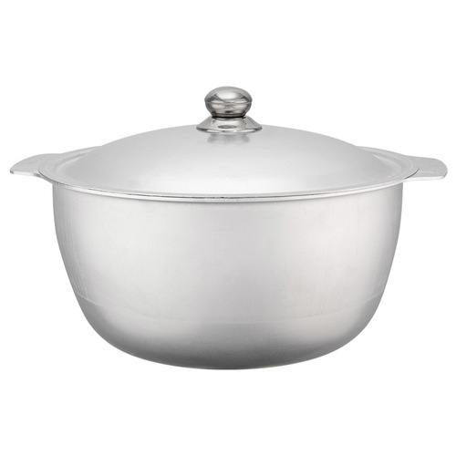 Old-fashioned aluminum pot Xinjiang pilaf rice pot household mutton beef hand pilaf rice pot thickened pure aluminum soup pot gas aluminum cooking