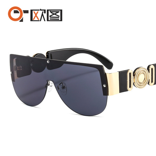 One-piece fashionable sunglasses for men and women, personalized modern retro one-piece goggles M504 cross-border accessories theme