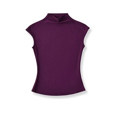 Pure lust hot girl スリムハーフタートルネック小飛袖 Tシャツレディース夏スポーツレジャーシンプルで多用途なボトムストップ