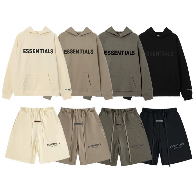 Трансграничный FOG ESSENTIALS стереоскопический силиконовый 3M Светоотражающие повседневные махарки Тонкие свитерские шорты набор мужской