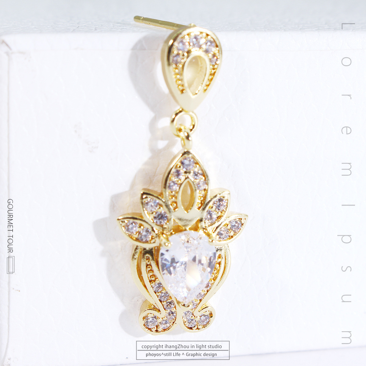 Pendientes de micro diamante