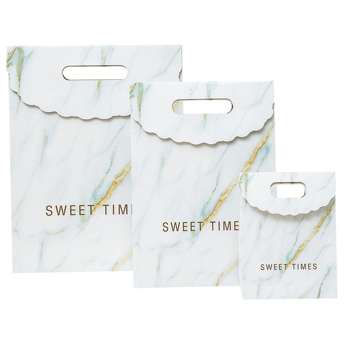 ins style gift bag packaging bag marble texture simple business gift bag gift bag wedding candy bag paper bag