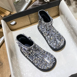 童皮鞋;童皮靴;水晶/水钻鞋