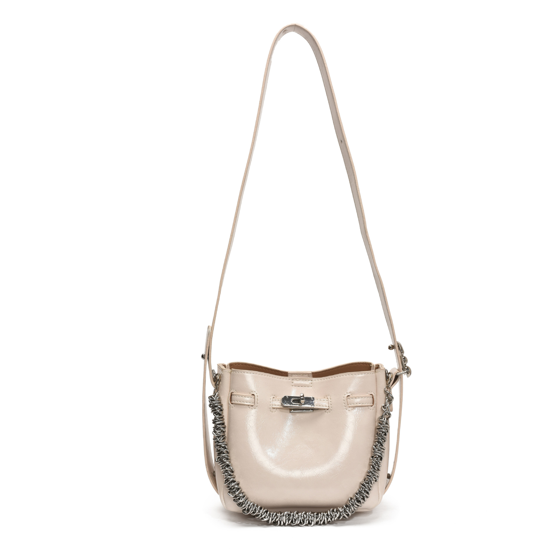 Versión coreana del bolso de todo fósforo de nicho para mujer 2025 nuevo bolso de hombro de estilo occidental de moda bolso de cubo de mensajero de alta gama de moda