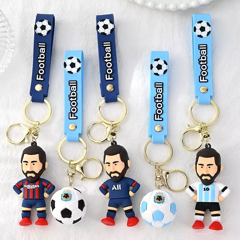 Creative Football Star Keychain Pendant Bag Trinket Car Key Pendant Small Gift Wholesale Small Pendant Creative Football Star Keychain Pendant Bag Trinket Car Key Pendant Small Gift Wholesale Small Pendant