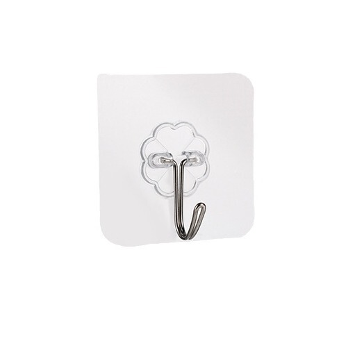 Small hook bathroom kitchen toilet hole-free invisible strong transparent adhesive hook glue street stall bulk wholesale