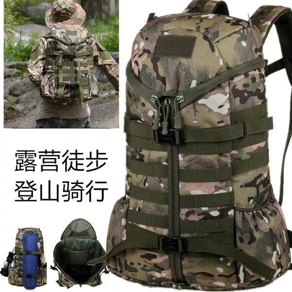 Tactical Outdoor Camouflage Sports Bag Hiking Mountaineering Lightweight Backpack Waterproof Travel Storage Business Trip Luggage Travel Bag