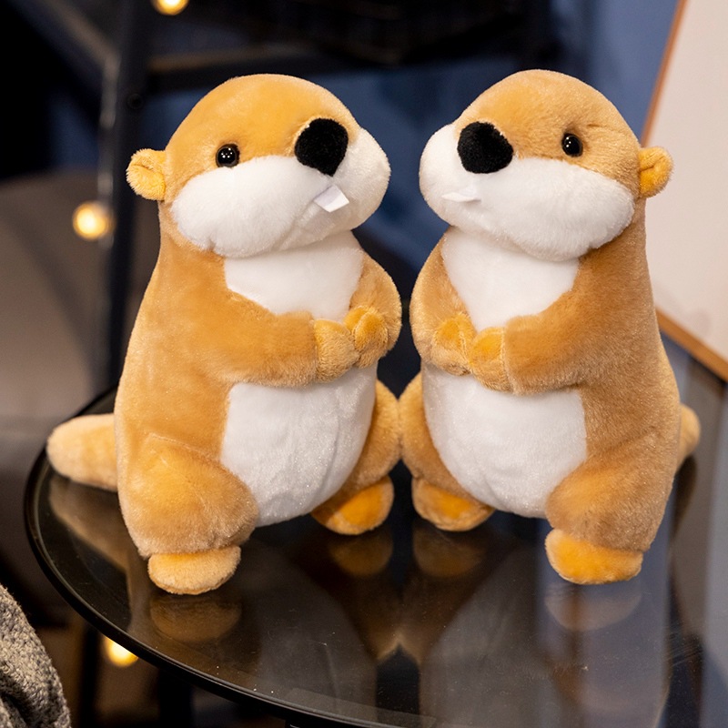 Beaver and Groundhog Doll Big Mat Beaver Plush Toy Children's Birthday Gift for Best Friends