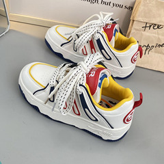 Small-Scale Design Sense 2023 Autumn Trendy Versatile White Sneakers Ins Casual Academy Style Board Sports Shoes XY-A103