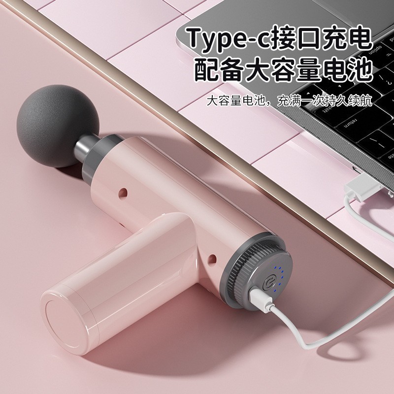跨境工厂迷你筋膜枪亚马逊筋膜抢便携式电动肌肉放松按摩器按摩枪|undefined