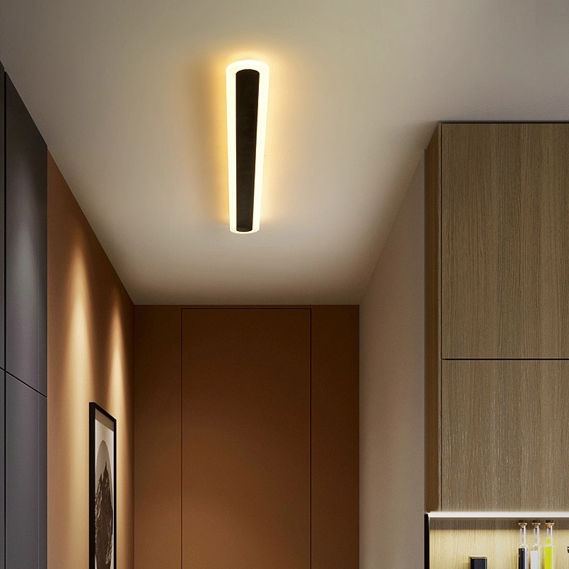 lámpara de pared transfronteriza larga lámpara de pared interior sala de estar dormitorio cabecera de cama minimalista línea moderna pasillo balcón creativo LED lámpara de pared