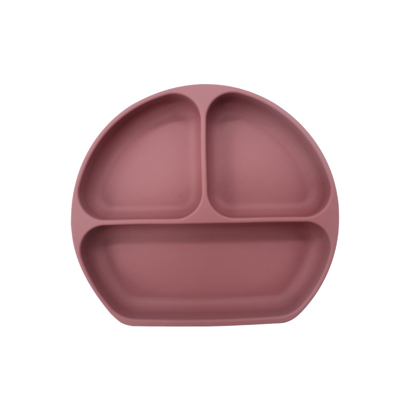 Plato de silicona sonriente para bebés Plato de alimentación infantil Plato de alimentación infantil Plato de alimentación con ventura