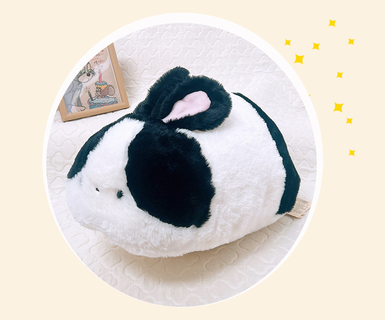 Cute lying rabbit plush pillow, adorable bunny toy, sleeping pillow for bed, birthday gift for a best friend