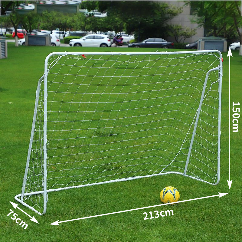 Portería de Fútbol Portátil de Acero Movible para Deportes de Pelota
