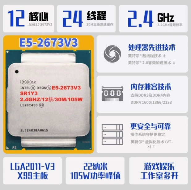 E5-2690V3 2643V3 2673V3 2676V3 2683V3 2695V3 2697V3 2698V3