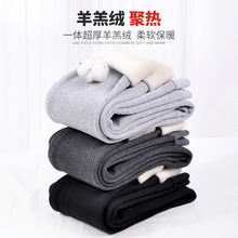 特厚羊羔绒打底裤女外穿加肥加大码200斤胖mm秋冬季加绒保暖棉裤