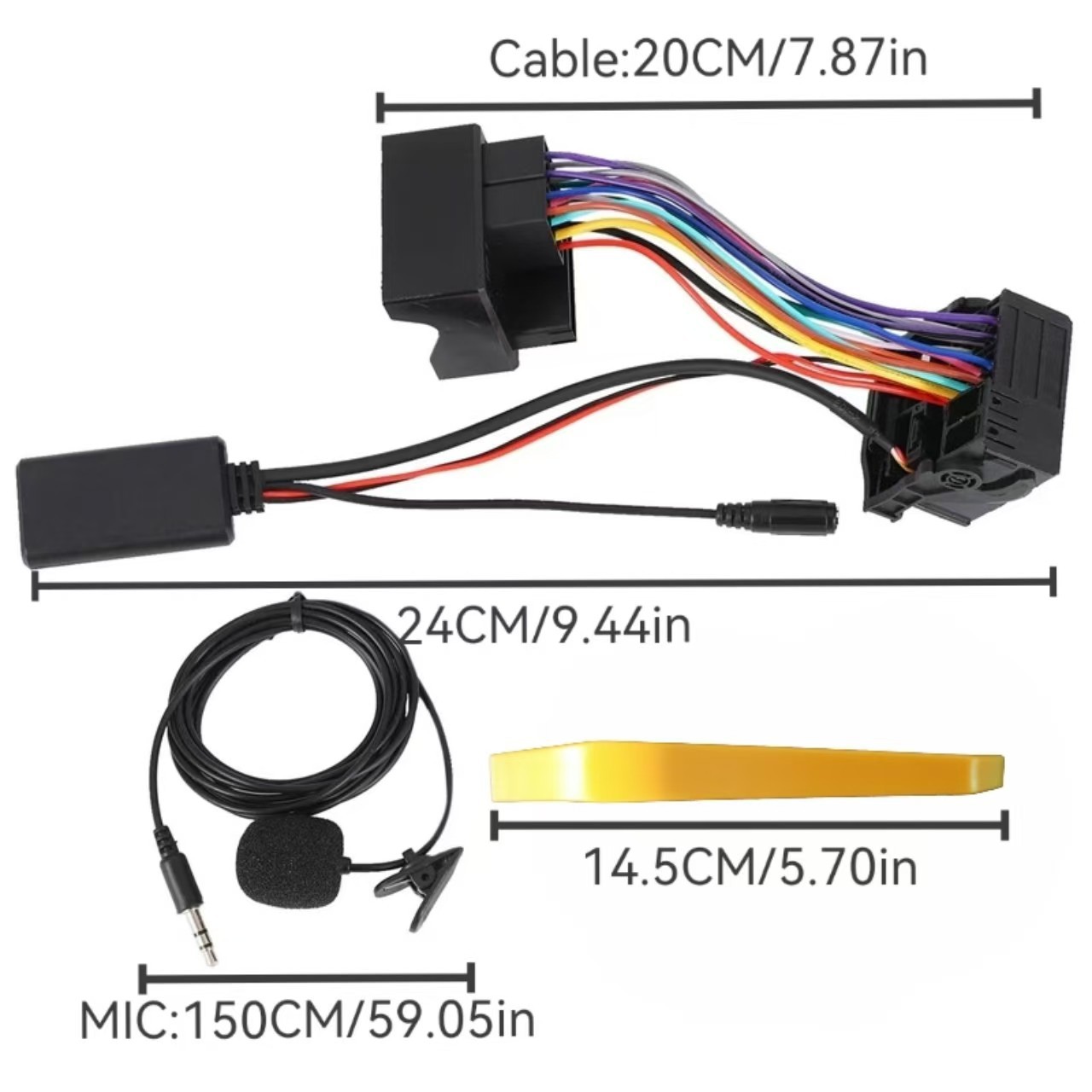 Para OPEL CD30 CDC40/CD70/DVD90 AUXIN Bluetooth Música + MIC Bluetooth