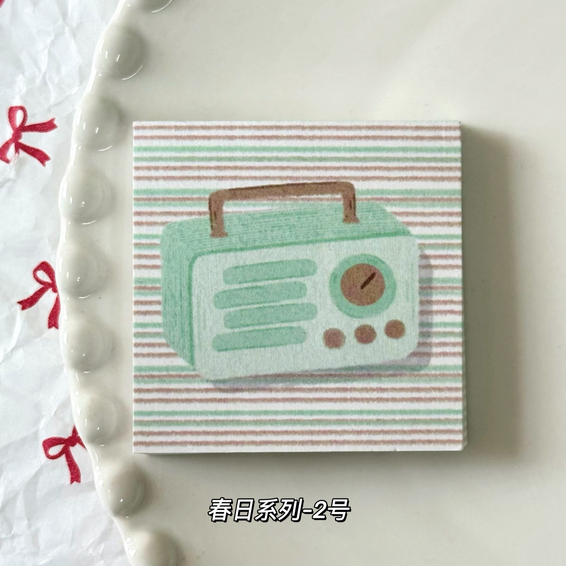 Cuaderno de anotaciones de primavera serie 5 * 5cm mini estudiantes materiales de cuentas de mano Memorando Mensaje Cuaderno de anotaciones se puede desgarrar