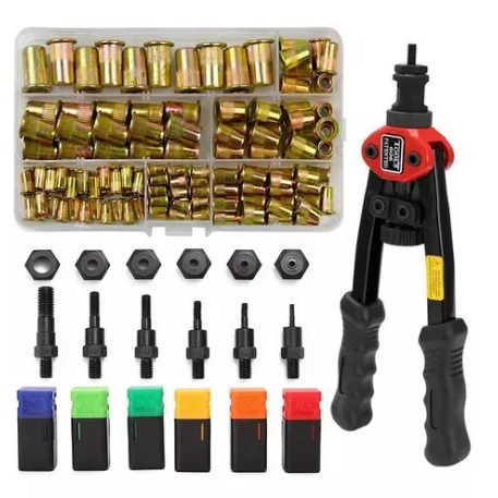 BT-606 двойной ручный пистолет для заклепки пистолет для заклепки пистолет для M3-M8 инструмент для заклепки