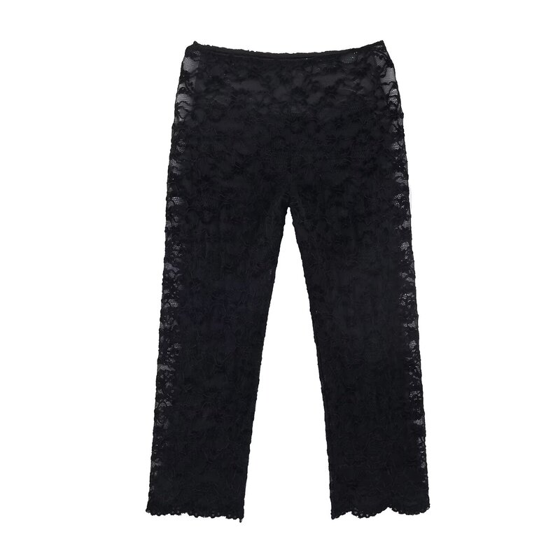 2026 Taop&Za New Cross-Border European and American Foreign Trade Slim-Fit Lace Capri Leggings 1165154