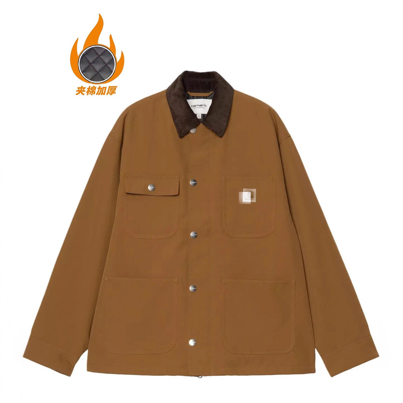 Carhartt Michigan Multi-Pocket Workwear Cotton Jacket for Men and Women American Barn Style