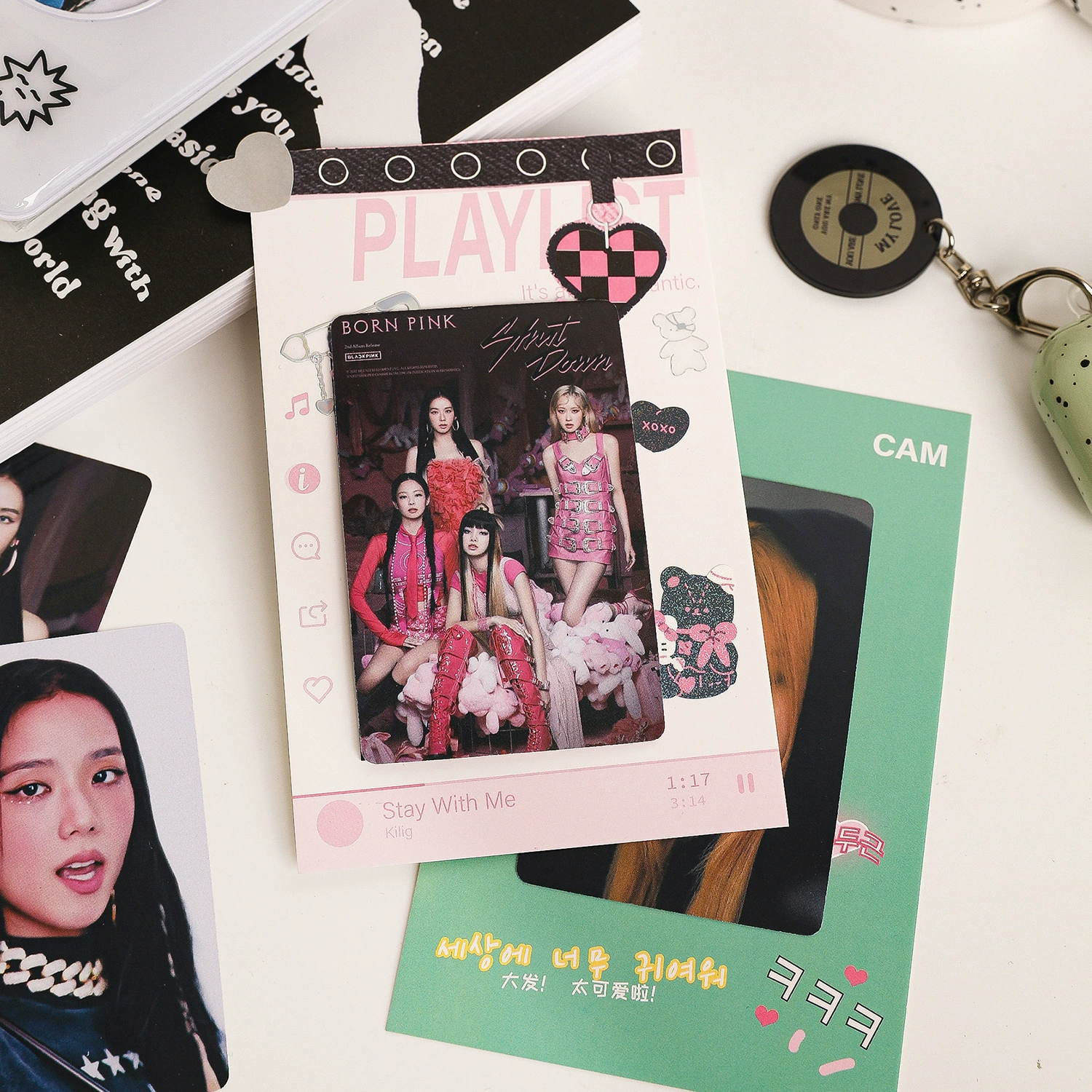 Cards, cartoon bag, universal base sticker, scheduler
