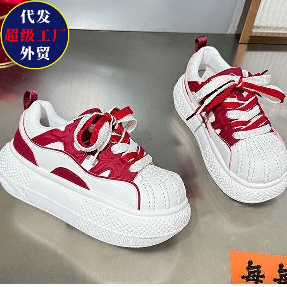 Campus Style Niche Design Thick-Soled Wear-Resistant Shell-Toe Loafers for Women 2026 Spring and Autumn Casual Versatile Everyday Shoes