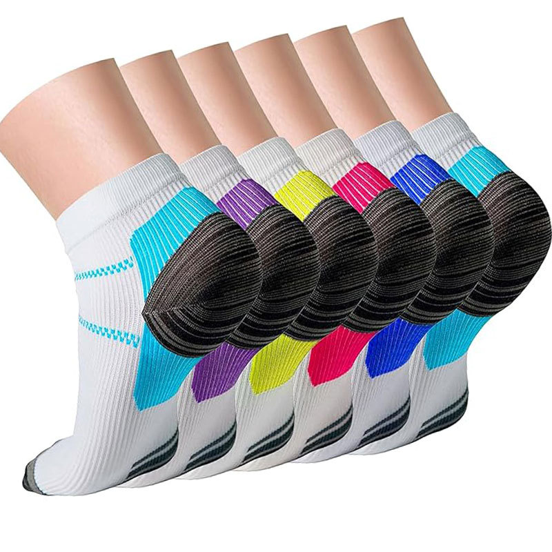 Cross-Border Sports Compression Socks for Men and Women, Plantar Fascia Pressure Socks, Elastic Socks, Outdoor Running and Cycling Socks Wholesale