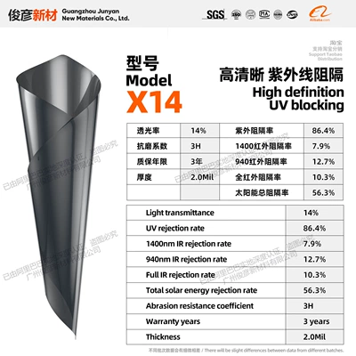 Automotive Film — Glass Film, Cross-Border - 152m-17m-front-block-size-x14-skin-feeling-ultra-high-definition