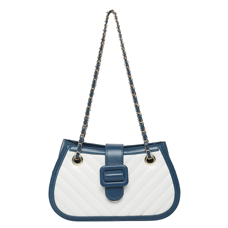 Moda y exquisita empalme de primavera de 2025 nueva cadena de diamante simple bolso de mano de hombro