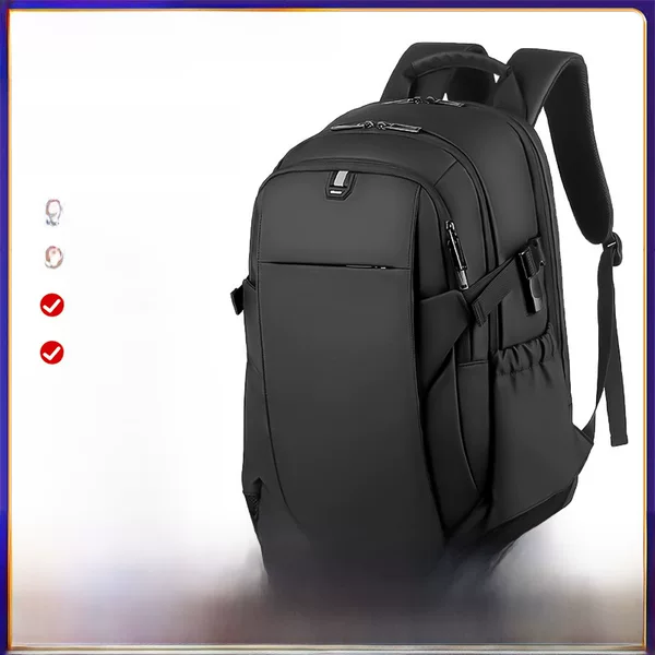 Cross-Border Men's Backpack, Fashionable Travel Women's Backpack, Trendy and High-End Large-Capacity Commuter School Bag, Waterproof Computer Bag
