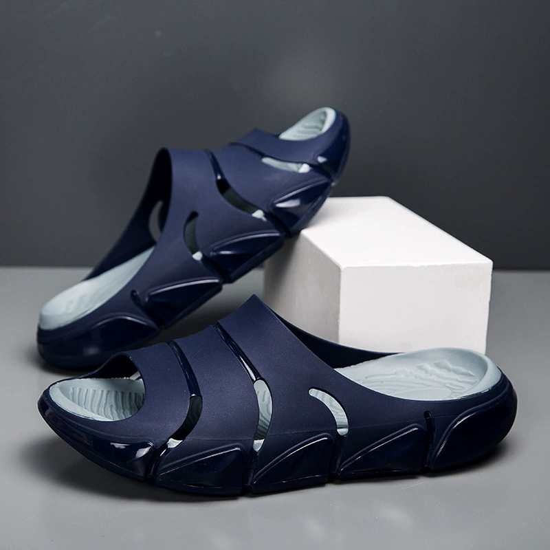 Светящиеся тапочки мужской летом носить нескользкие желе холодные шлепанцы мужской отдых на открытом воздухе пляж флуоресцентные шлепанцы