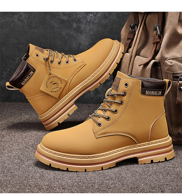 Chukka boots homme confortables style rétro baskets plateforme_voghion.com