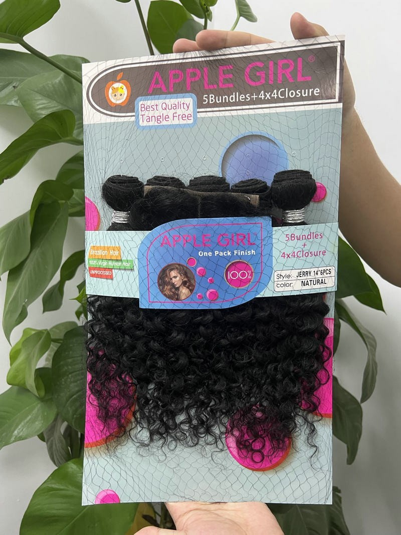 Extensiones de cabello humano con cierre natural de cortina de cabello real rizado africano Oromcabello