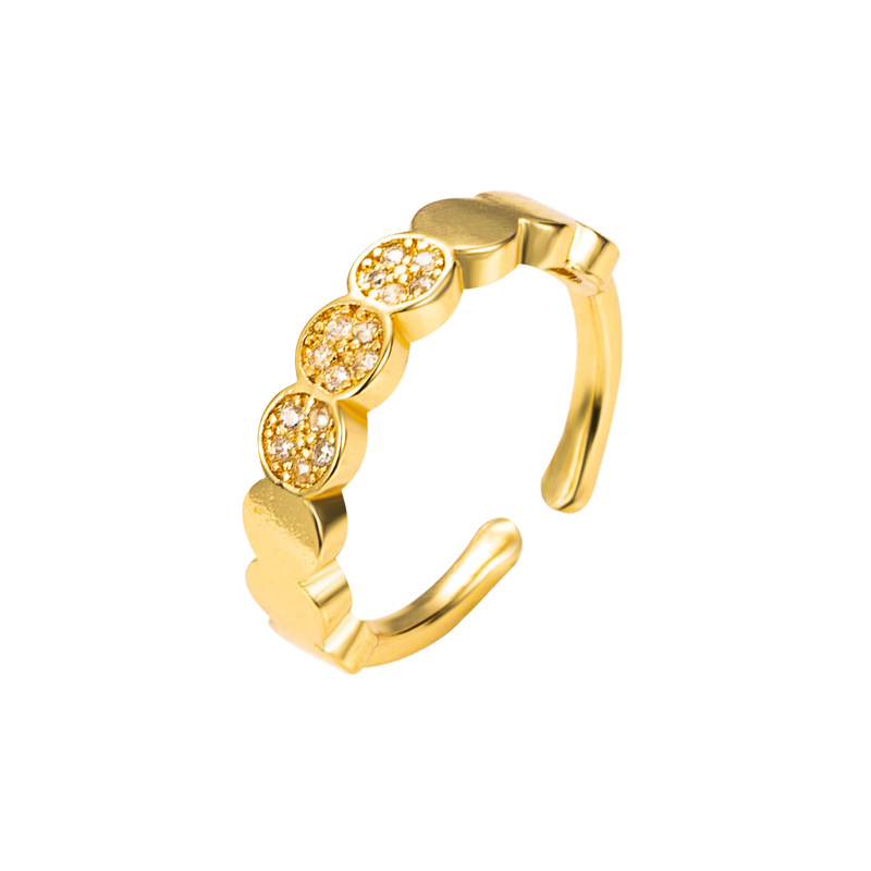Creative Heart-shaped Zircon Ring display picture 6