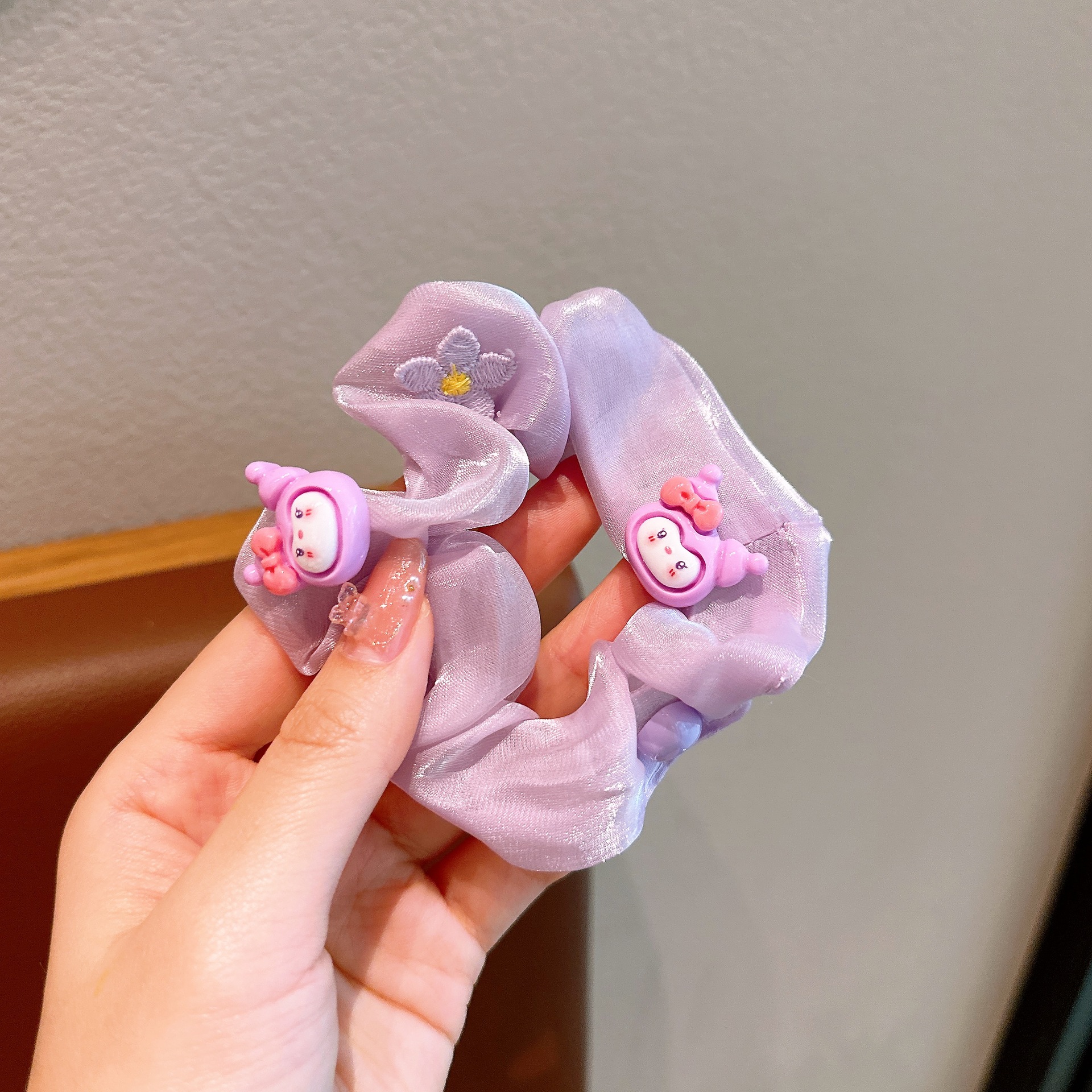 Niños nuevos anillos de intestino grande lindos cuerdas de cabello Kulomi niñas no lesionan cabello elástico buen bebé correa de cola de caballo