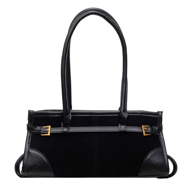 Cross-border 2025 otoño y invierno nuevo ocio versátil bolso de hombro de cuero de seda retrógrado bolso inferior bolso de mano de viaje bolso de mujer