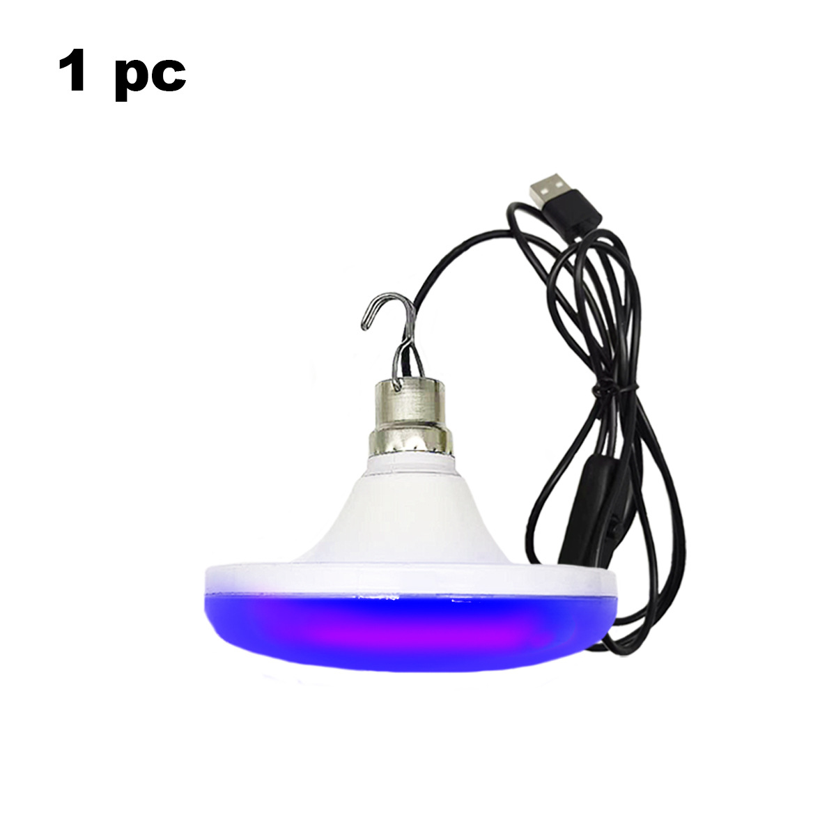 12W USB 비행 접시 보라색 전구(케이블 포함)