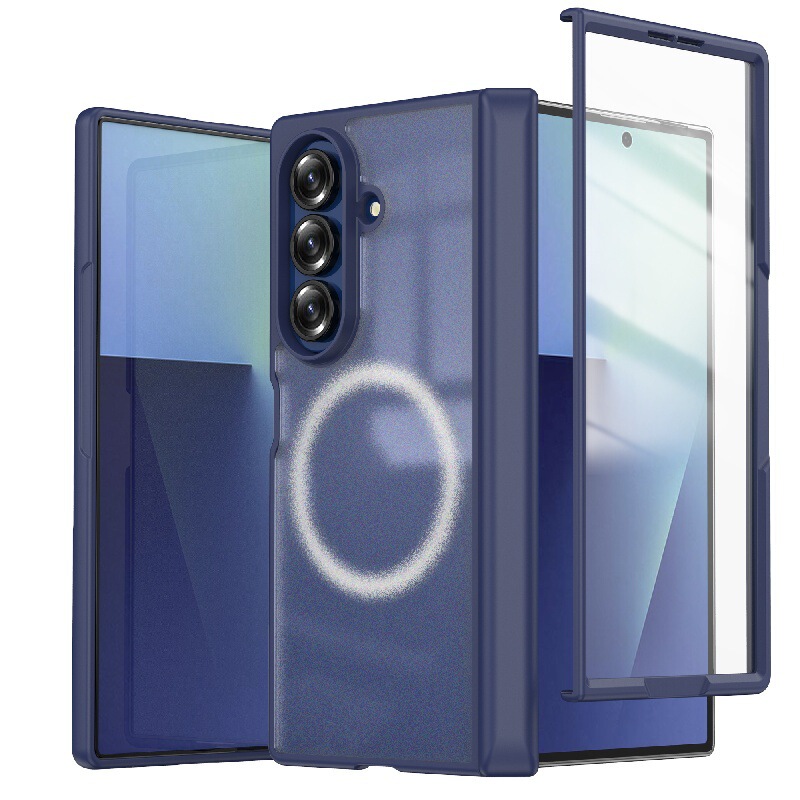 简约肤感360旋转支架适用三星Z Fold7手机壳防摔折叠屏PC硬防刮花|undefined