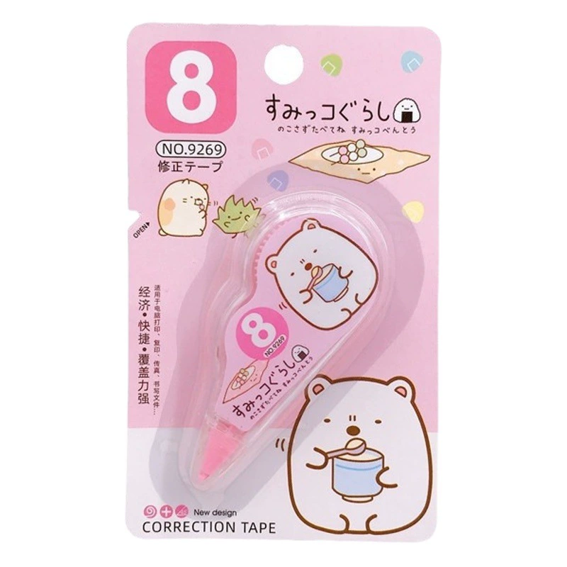 Прямые поставки с фабрики Мультфильм Корректирующая лента канцелярские товары Gino 9269 Учащиеся начальной школы мини Корректирующая лента призы Корректирующая лента оптом