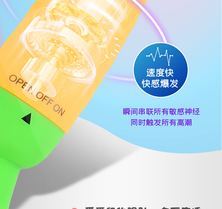 Wireless Remote Egg Vibrator Mini AV Stick, Cartoon Design, Yellow-Green — detail image 9