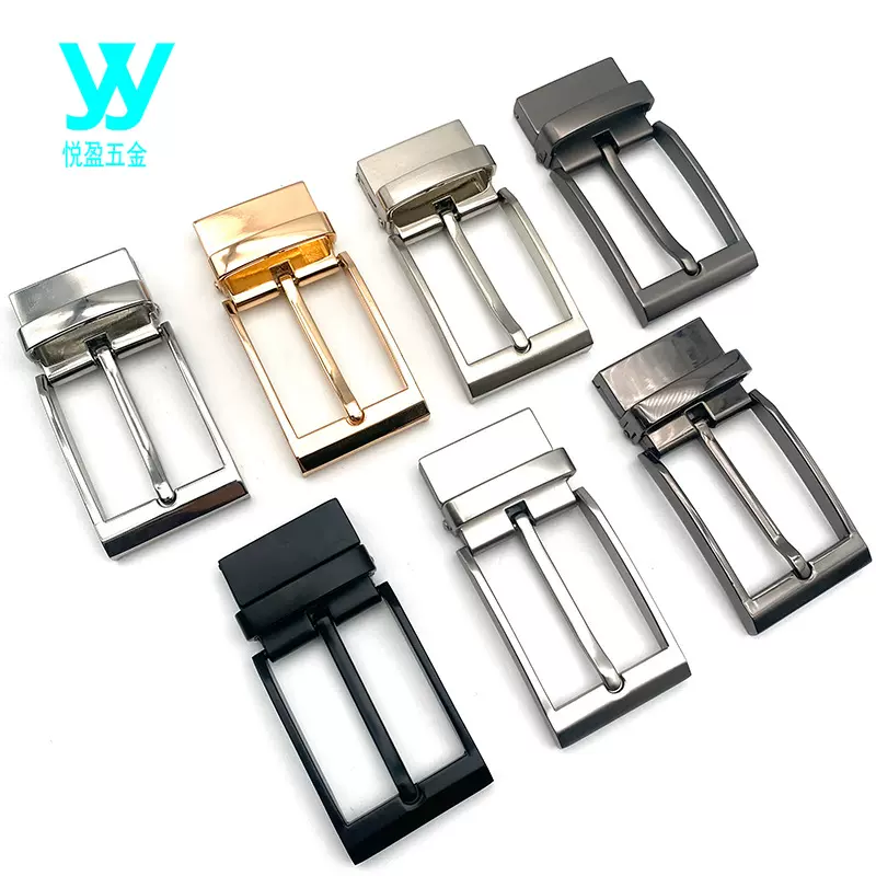 休闲男士服饰配件腰带皮带头金属锌合金带双面旋转头针扣皮带扣头