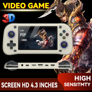 Cross-Border New G28 Handheld Game Console 4.3inch Hd Ips Screen Retro Nostalgic Psp Arcade Ps1 Game Console