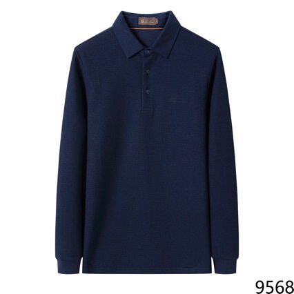 26 new men's LP old money style casual polo shirt with a turn-down collar and long sleeves for young and middle-aged men 26 new men's LP old money style casual polo shirt with a turn-down collar and long sleeves for young and middle-aged men
