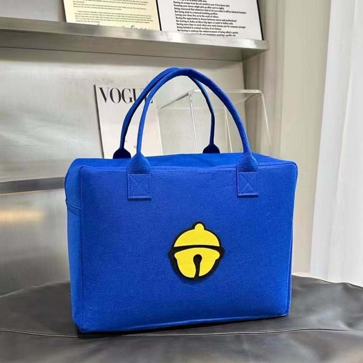 Felt bolsas de viaje bolsas de equipaje bolsas de dibujos animados bolsas de almacenamiento de gran capacidad bolsas de felt bolsas portátiles versátiles