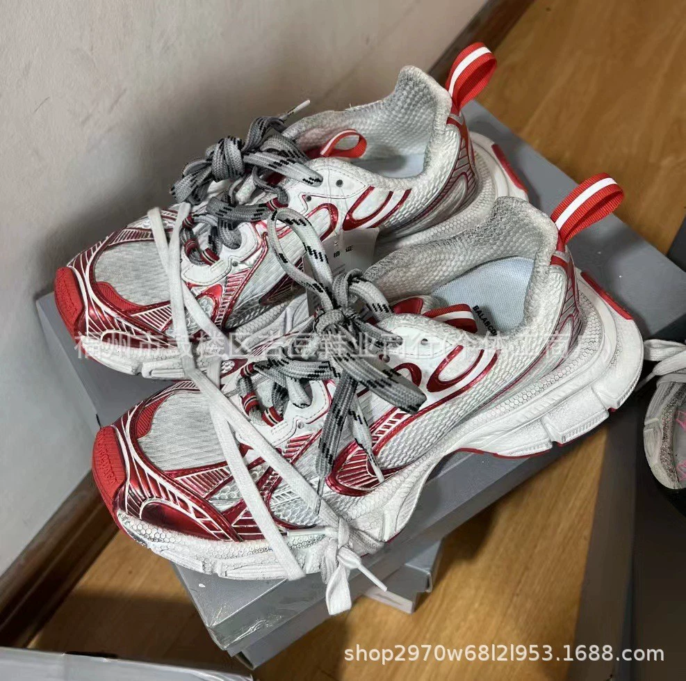 Модные туфли для подиума Paris 3XL, унисекс спортивные кроссовки в стиле dad shoes, трендовые, увеличивающие рост, потертые, повседневные, для пар.